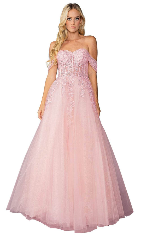 Dancing Queen 4429 - Applique A-Line Prom Dress