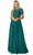 Dancing Queen 4444 - Short Sleeve Applique Prom Dress Prom Dresses