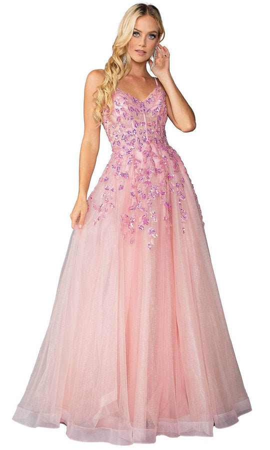 Dancing Queen 4451 - Sleeveless Embellished Prom Gown