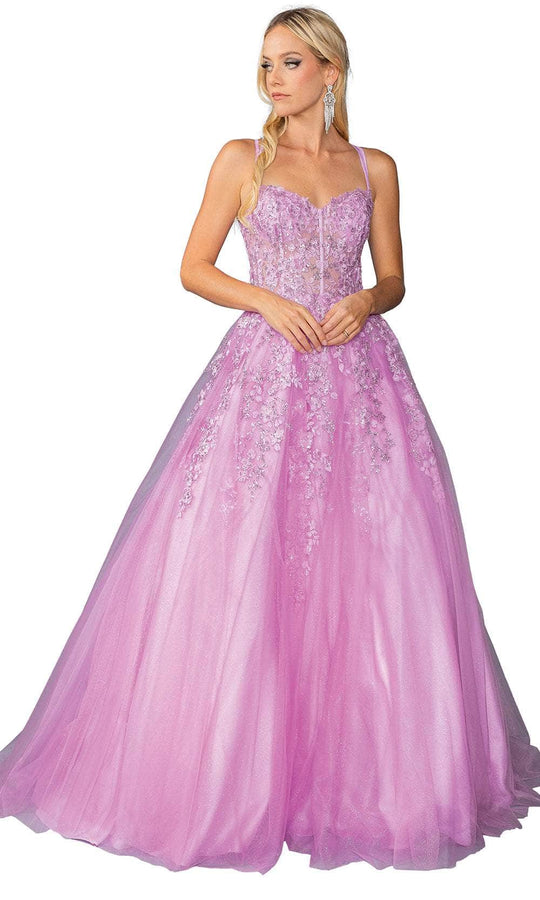 Dancing Queen 4458 - Embroidered Corset Bodice Ballgown