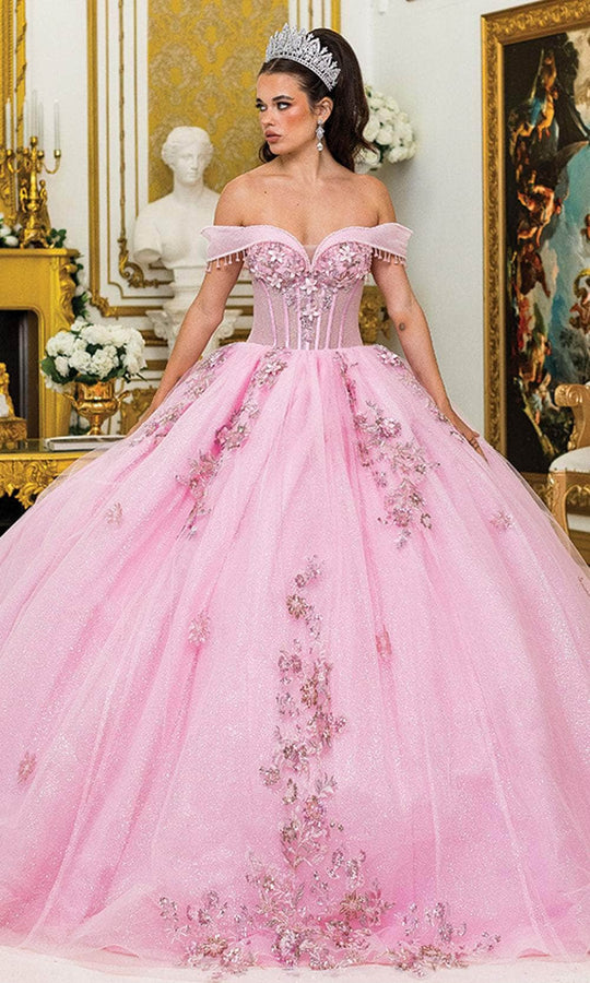 Dancing Queen 5001 - Sweetheart Floral Embellished Ballgown