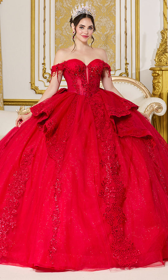 Dancing Queen 5108 - Embroidered Lace Sweetheart Corset Ballgown