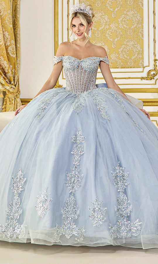 Dancing Queen 5148 - Layered Back Bow Sweetheart Ballgown