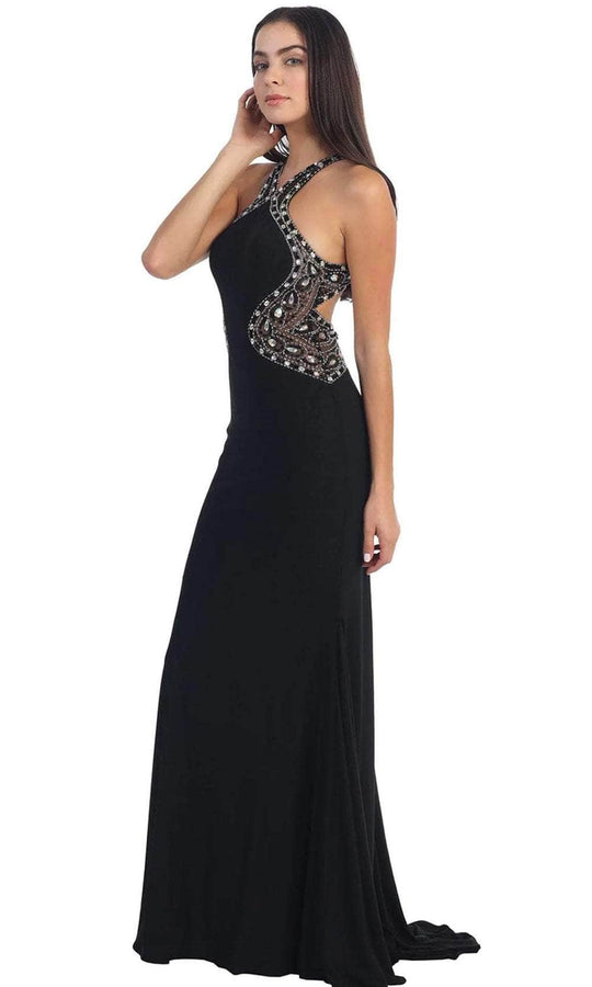 Dancing Queen 9007 - Beaded Midriff Long Gown
