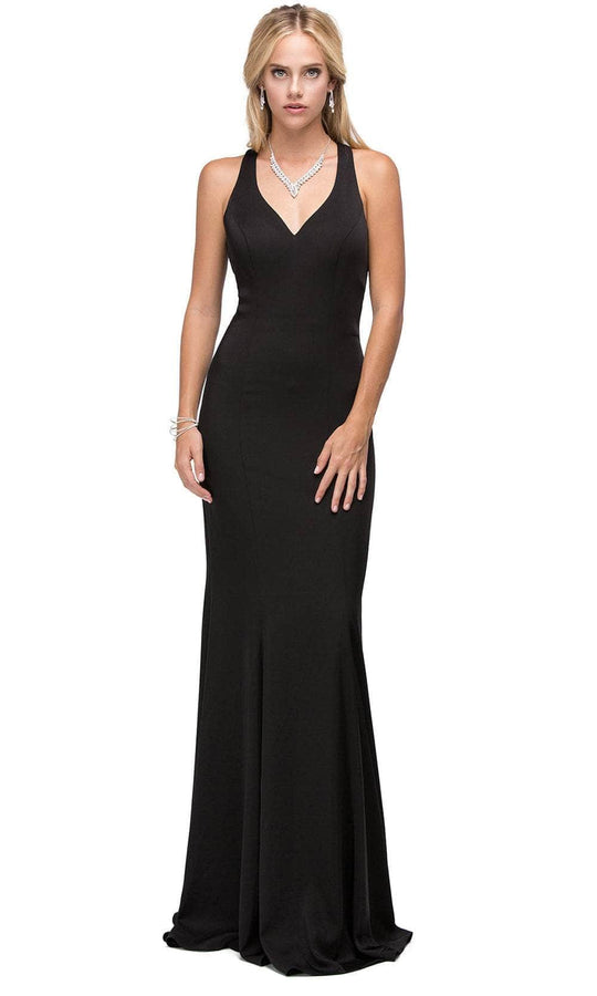 Dancing Queen 9637 - Cutout Racer Back Prom Gown