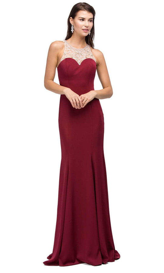 Dancing Queen 9715 - Beaded Illusion Long Dress