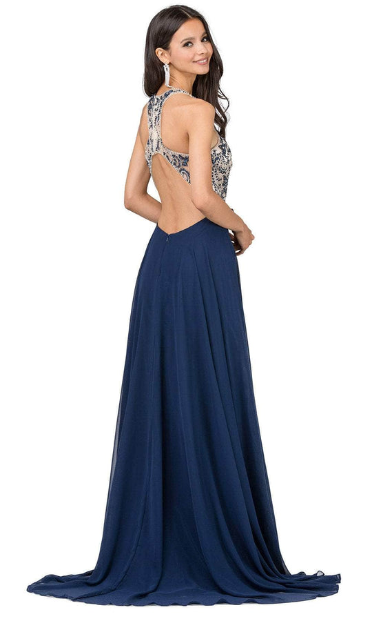 Dancing Queen 9901 - Beaded Sleeveless Prom Gown