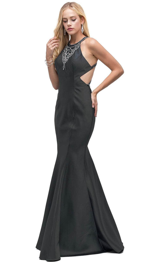 Dancing Queen 9906 - Beaded Strappy Back Prom Gown