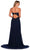 Dave & Johnny 11241 - Cutout Back Flowy A-Line Prom Gown Special Occasion Dress