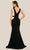 Dave & Johnny 11297 - Plunging Two Tone Prom Gown Special Occasion Dress