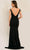 Dave & Johnny 11298 - Ruffled Shoulder V-Neck Prom Gown Special Occasion Dress
