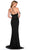 Dave & Johnny 11430 - Feather Detailed Sleeveless Prom Gown Special Occasion Dress
