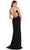 Dave & Johnny 11456 - Strappy Open Back Cowl Neck Prom Gown Special Occasion Dress