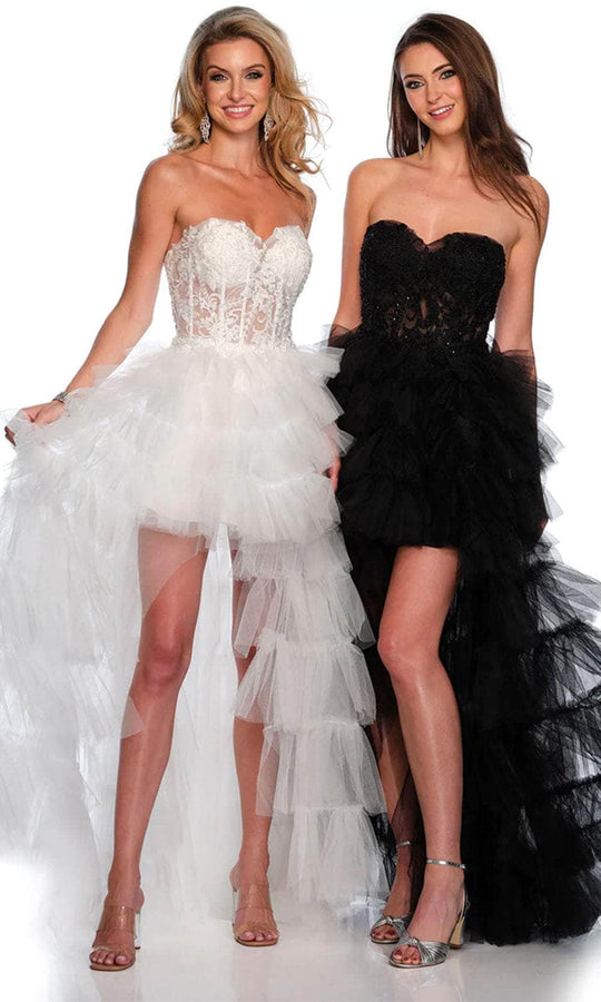 Dave & Johnny 11651 - Sweetheart High Low Prom Gown