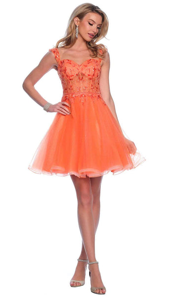 Orange Homecoming Dresses – Couture Candy