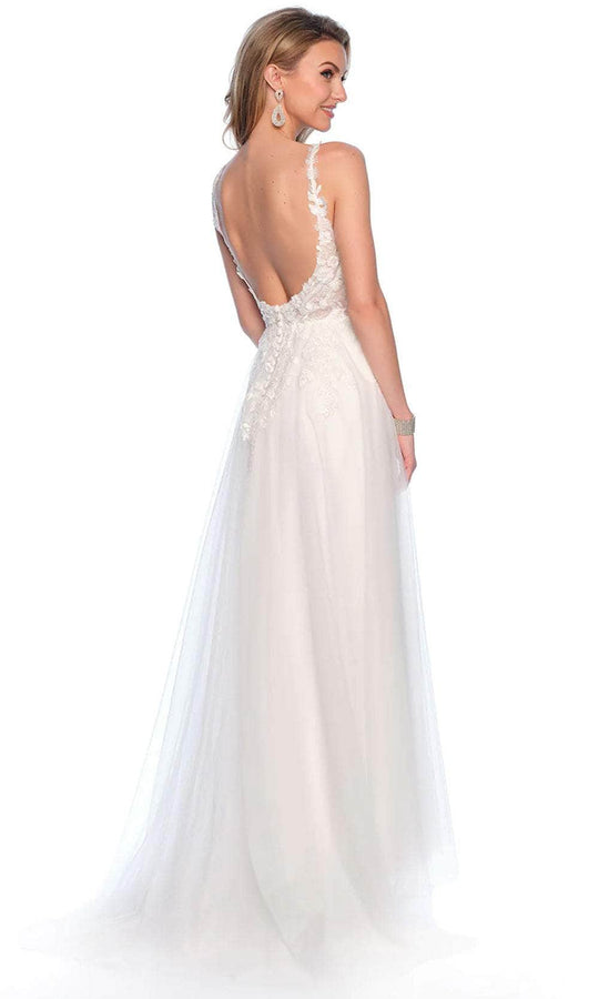 Dave & Johnny Bridal 11946 - Lace Embellished Bridal Gown