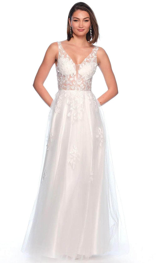 Dave & Johnny Bridal 11969 - Leaf Pattern Bridal Gown
