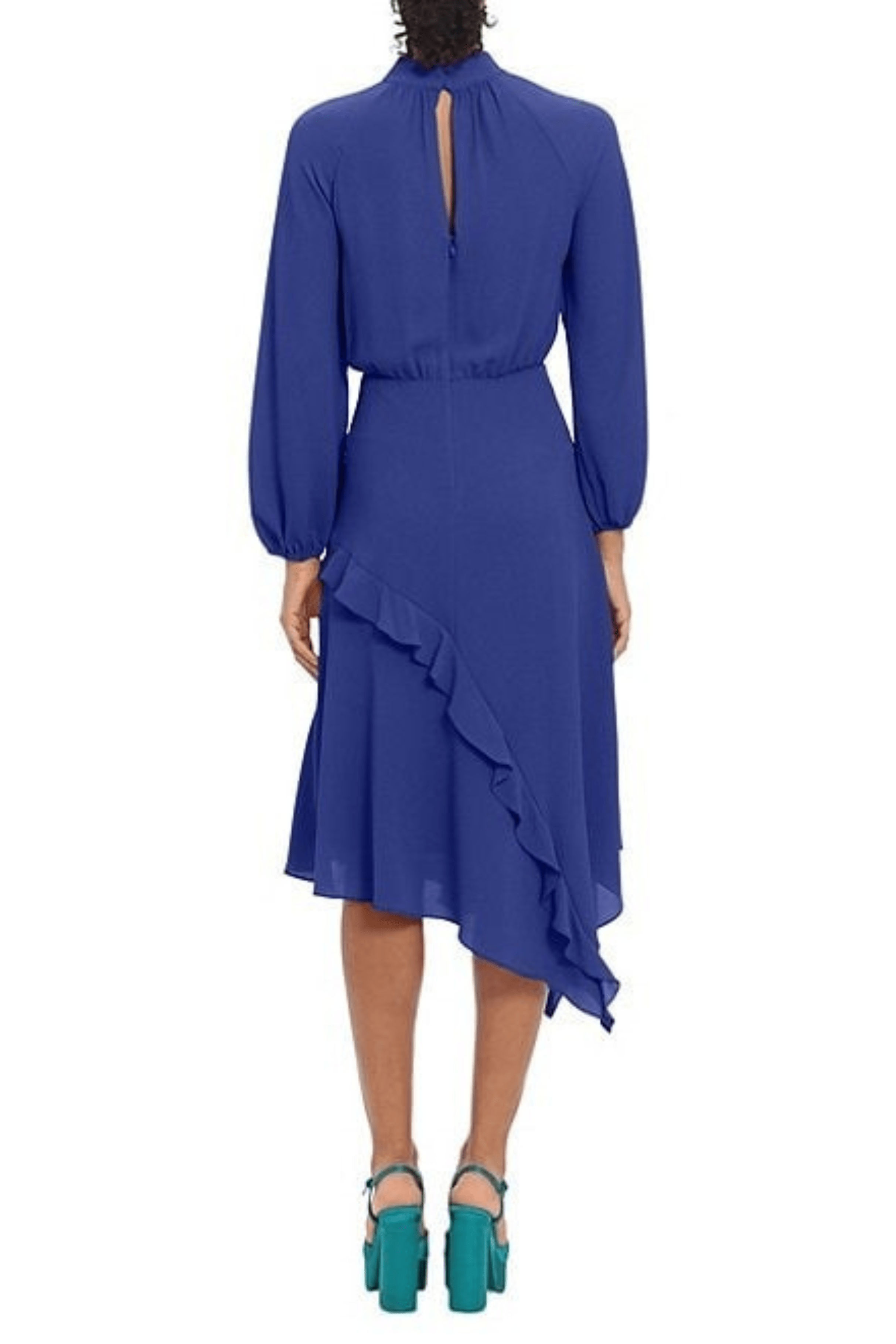 Donna Morgan D8127M - High Neck Ruffle Dress – Couture Candy