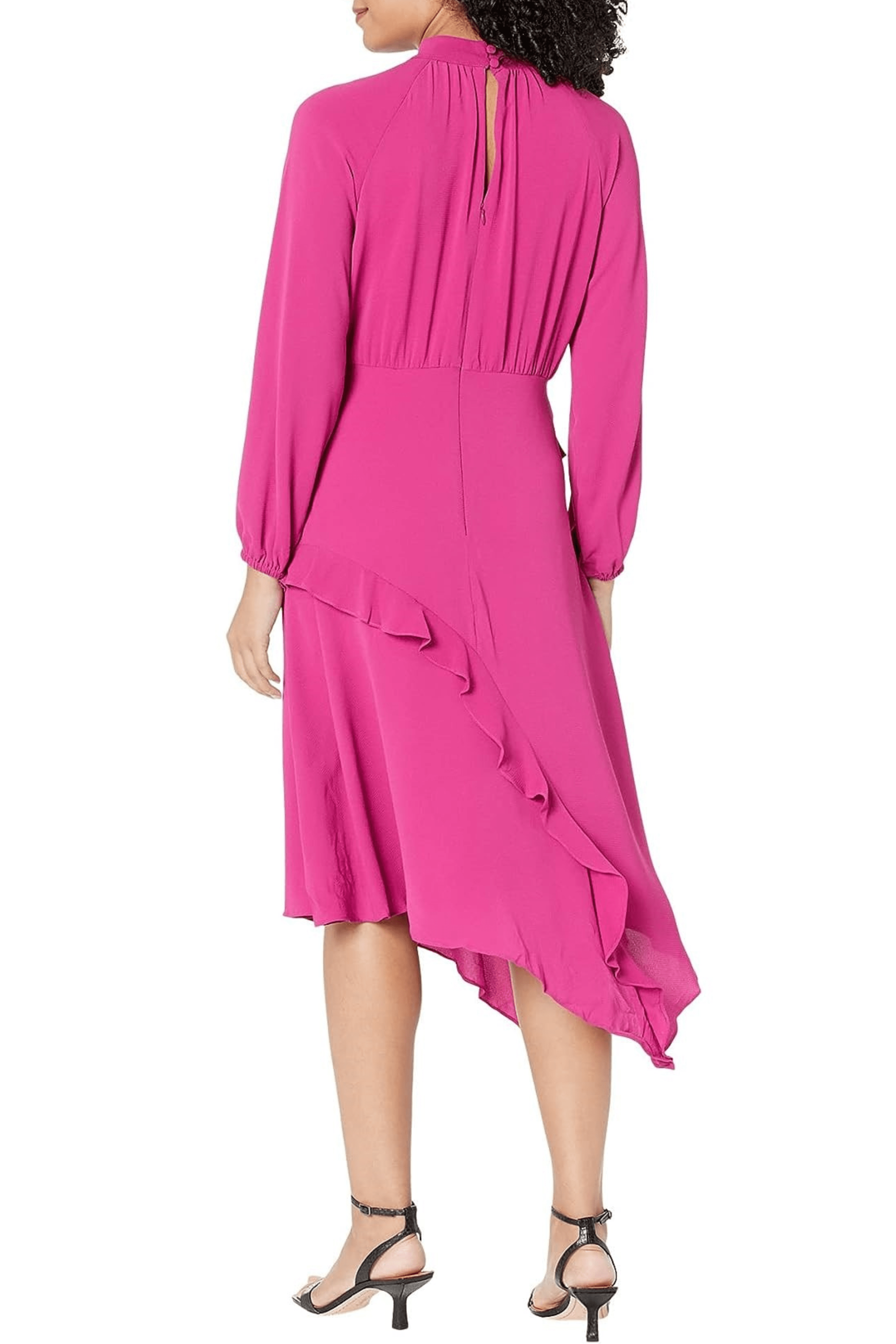 Donna Morgan D8127M - High Neck Ruffle Dress – Couture Candy