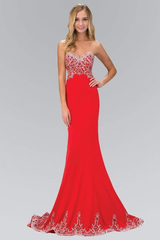 Elizabeth K - GL1367 Beaded Sweetheart Mermaid Gown