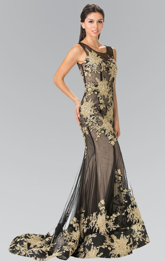 Elizabeth K - GL2335 Beaded Trumpet Gown