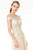Elizabeth K GL2953 - Cold Shoulder A-Line Prom Gown Bridesmaid Dresses M / Blush