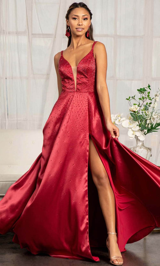 Elizabeth K GL3039 - Beaded Sweetheart A- line Dress