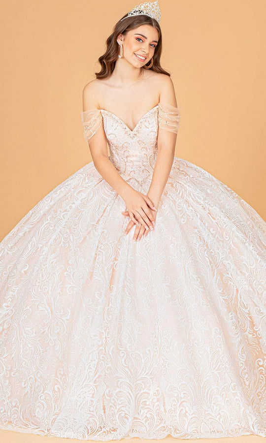Elizabeth K GL3073 - Embroidered Tulle Ballgown