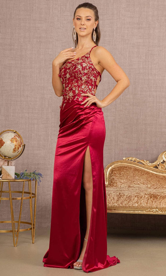 Elizabeth K GL3125 - Beaded One Shoulder Prom Dress