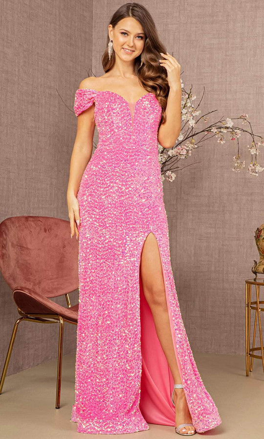 Elizabeth K GL3148 - Off-Shoulder Sweetheart Neck Evening Dress
