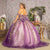 Elizabeth K GL3178 - Floral Appliques Bow Ballgown Special Occasion Dress