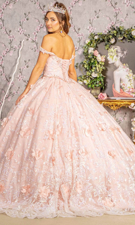 Elizabeth K GL3183 - Sequin Off-Shoulder Ballgown