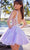 Ellie Wilde EW34603 - Sequin A-Line Homecoming Dress Special Occasion Dress 00 / Lilac