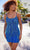 Ellie Wilde EW34614 - Beaded Lace-Up Back Cocktail Dress Special Occasion Dress 00 / Atlantis Blue