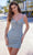 Ellie Wilde EW34617 - Corset Sheath Homecoming Dress Special Occasion Dress 00 / Sea Mist