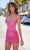 Ellie Wilde EW34627 - Fitted Sequin Homecoming Dress Special Occasion Dress 00 / Hot Pink