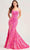Ellie Wilde EW35015 - Sequin Scoop Evening Dress Prom Dresses 00 / Hot Pink