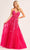 Ellie Wilde EW35016 - Fitted Floral Evening Dress Evening Dresses 00 / Magenta