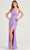 Ellie Wilde EW35021 - One-Sleeve Sequined Prom Gown Prom Dresses 00 / Lavender
