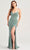Ellie Wilde EW35023 - Sequin Embellished Lace-Up Back Prom Gown Prom Dresses 00 / Sage