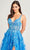 Ellie Wilde EW35047 - Plunging V-Neck Sequin Evening Dress Prom Dresses