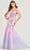 Ellie Wilde EW35056 - Illusion Sweetheart Evening Dress Prom Dresses 00 / Cotton Candy