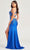 Ellie Wilde EW35063 - Plunging V-Neck Beaded Evening Dress Prom Dresses