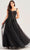 Ellie Wilde EW35068 - Embroidered A-line Prom Gown Prom Dresses 00 / Black