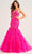 Ellie Wilde EW35080 - Sparkling Embroidered Mermaid Prom Gown Prom Dresses 00 / Hot Pink