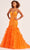 Ellie Wilde EW35080 - Sparkling Embroidered Mermaid Prom Gown Prom Dresses 00 / Orange