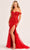 Ellie Wilde EW35082 - Off-Shoulder Floral Evening Dress Prom Dresses 00 / Red