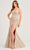 Ellie Wilde EW35091 - Sleeveless Embroidered Prom Gown Prom Dresses 00 / Silver/Nude