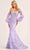 Ellie Wilde EW35107 - Three-Dimensional Flowers Corset Prom Gown Prom Dresses 00 / Lavender