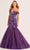 Ellie Wilde EW35219 - Off-Shoulder Sequin Embellished Prom Gown Prom Dresses 00 / Dark Purple